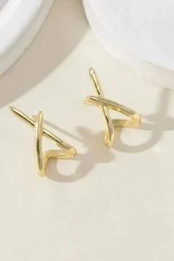 Boucles d'oreille minimaliste or