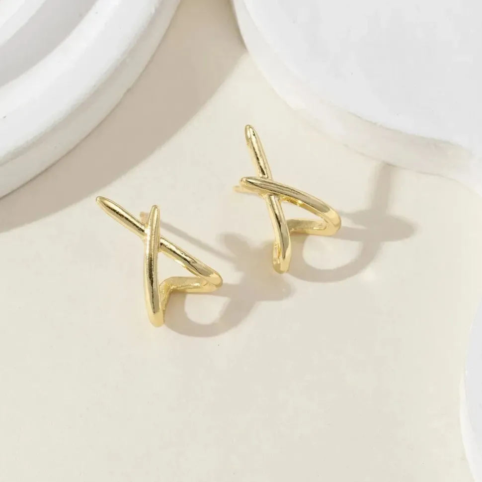 Boucles d'oreille minimaliste or