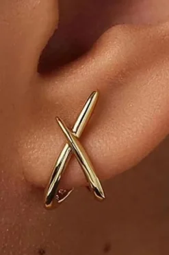 Boucles d'oreille minimaliste or