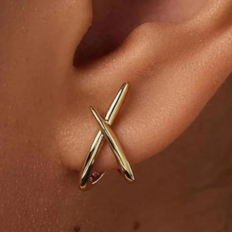 Boucles d'oreille minimaliste or