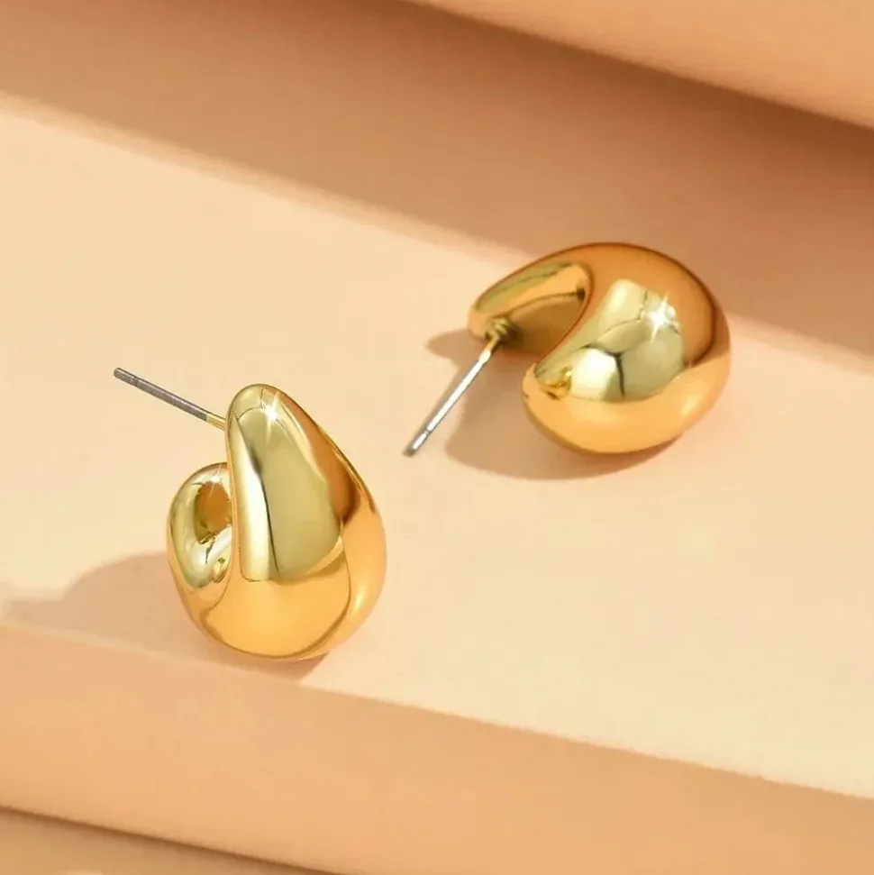 Boucles d'oreilles goutte d'eau or