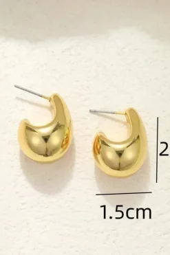 Boucles d'oreilles goutte d'eau or