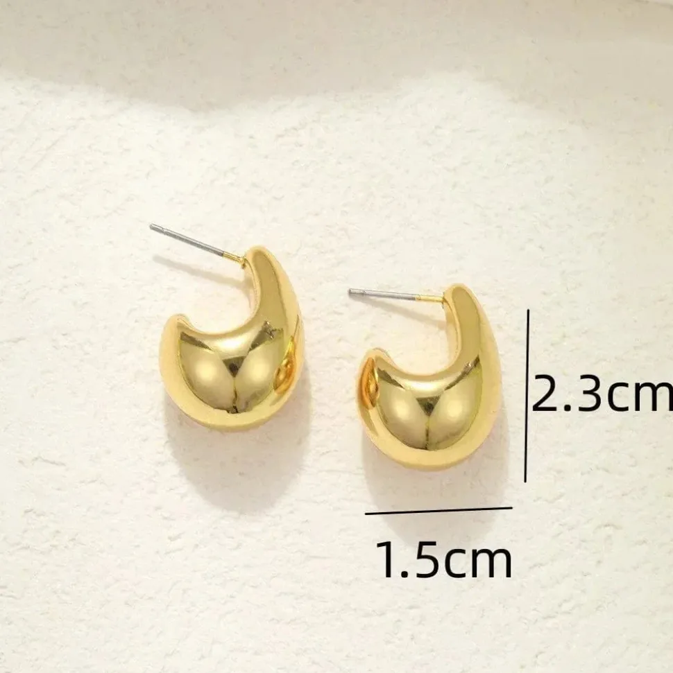 Boucles d'oreilles goutte d'eau or