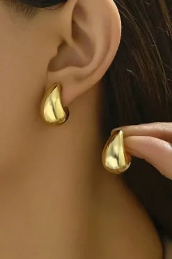 Boucles d'oreilles goutte d'eau or