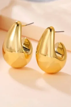 Boucles d'oreilles goutte d'eau or