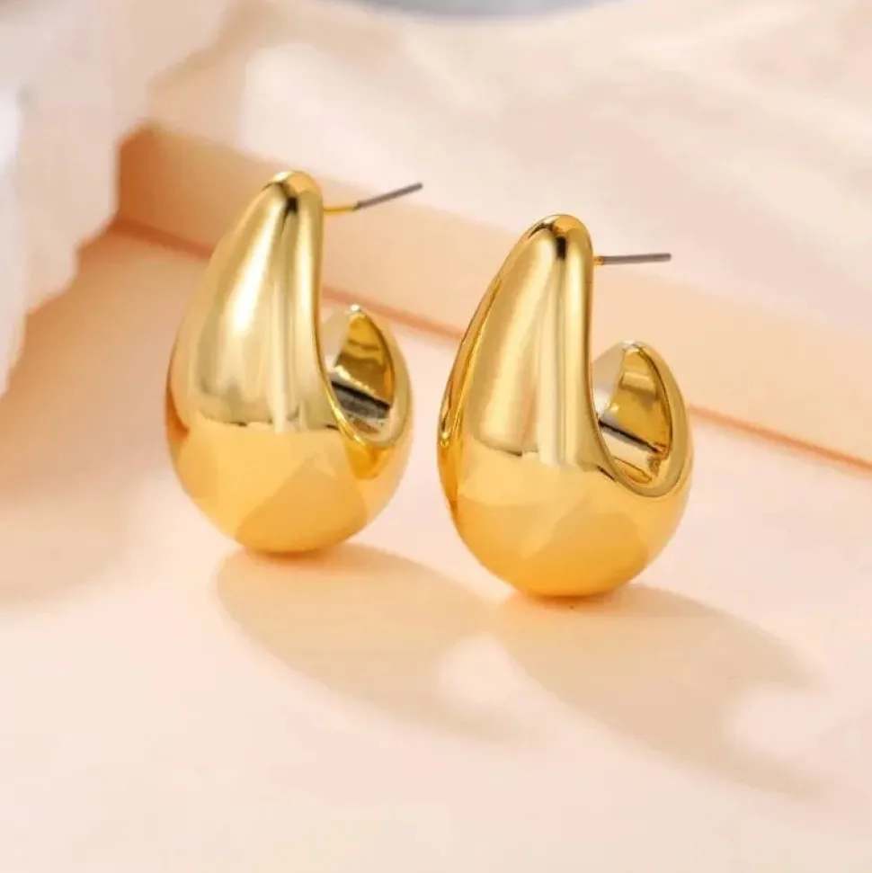 Boucles d'oreilles goutte d'eau or
