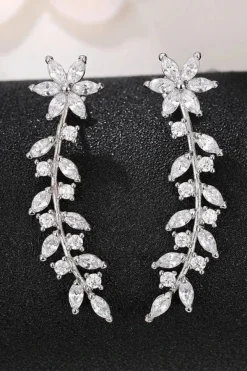 Boucles d'oreilles grimpantes zircons