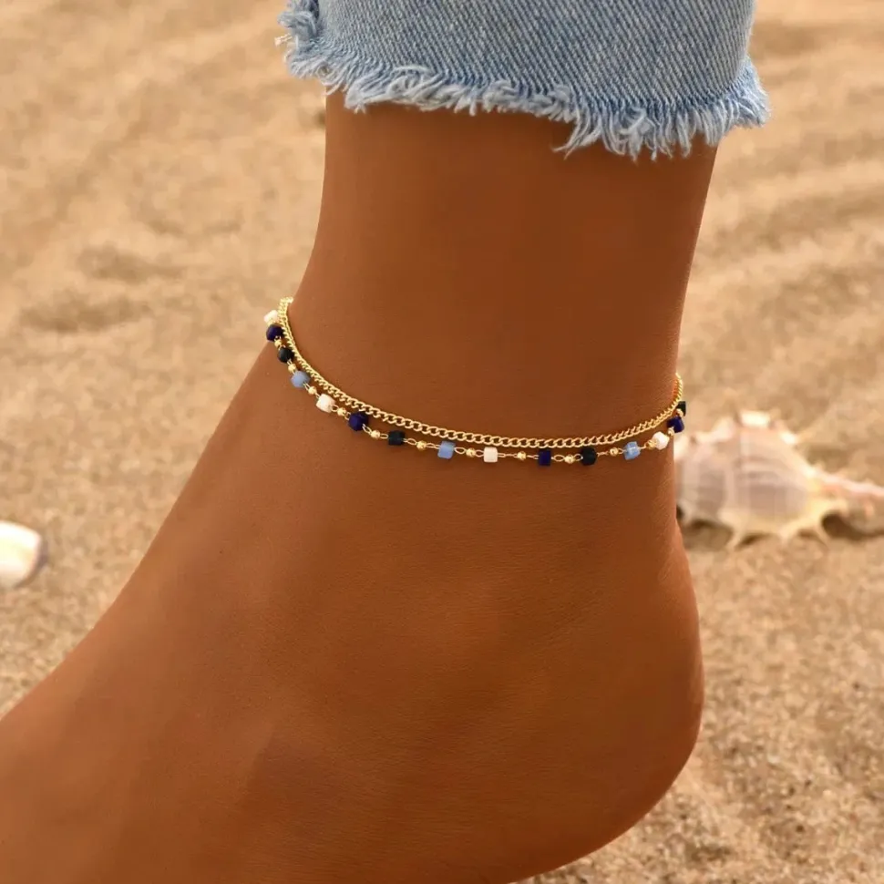 Bracelet cheville bohème