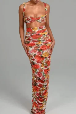 Ensemble robe fleurie chic