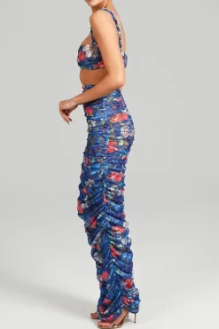 Ensemble robe fleurie chic
