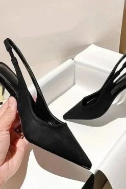 Escarpins noirs slingback