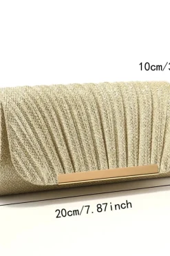 Pochette dorée à paillettes
