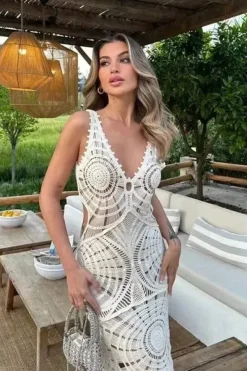 Robe bohème blanche été