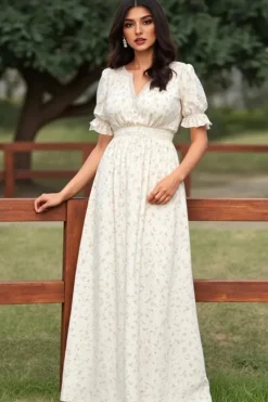 Robe bohème longue florale