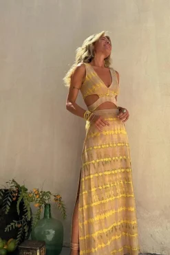 Robe bohème été fendue dos nu