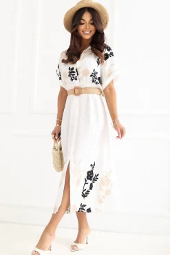 Robe bohème été longue fleurie