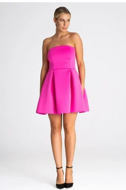 Robe bustier rose