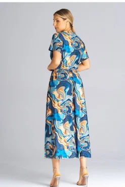 Robe casual pour été longue manches courtes