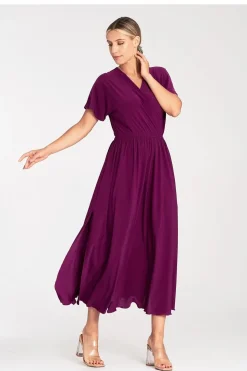 Robe casual pour été longue manches courtes