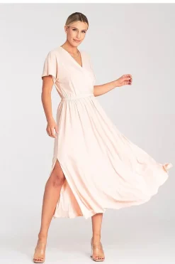 Robe casual pour été longue manches courtes