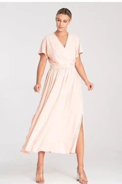 Robe casual pour été longue manches courtes