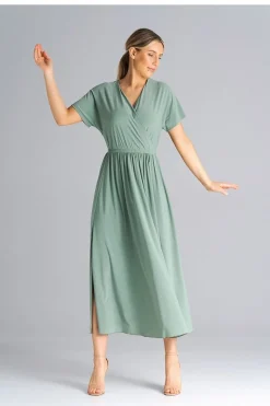 Robe casual pour été longue manches courtes