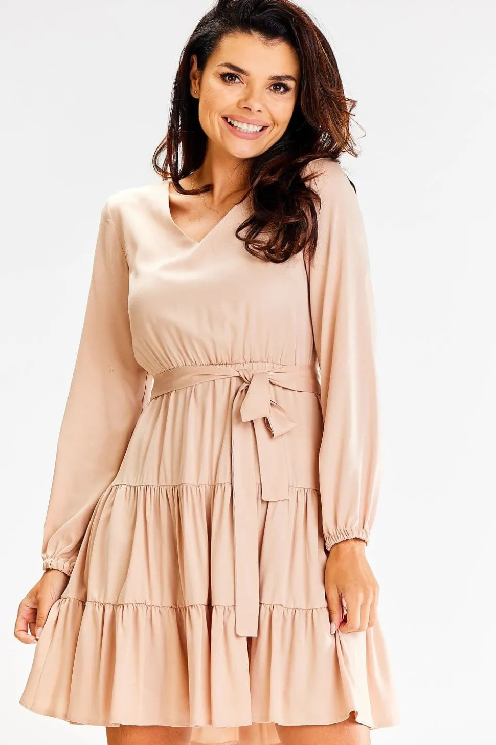 Robe champêtre beige