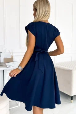 Robe chic bleu marine