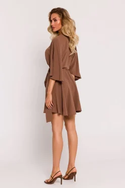 Robe cocktail marron