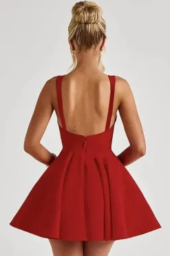Robe corset courte évasée