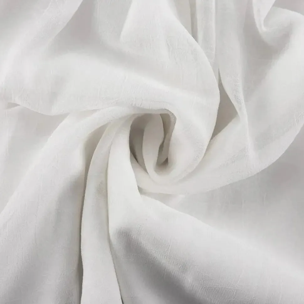 Robe courte blanche à manches longues