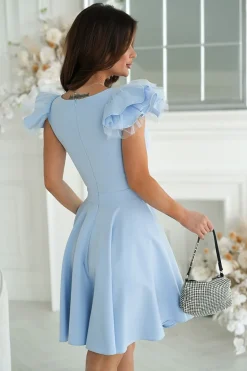 Robe courte bleue