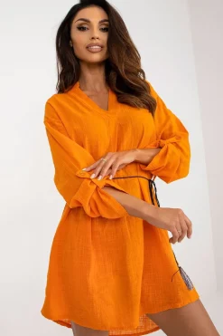 Robe courte gaze de coton