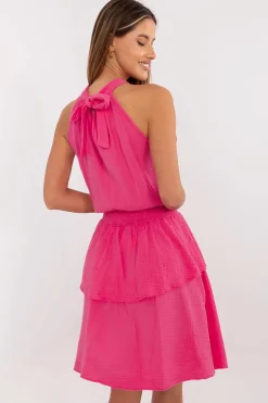 Robe courte été trapèze sans manches