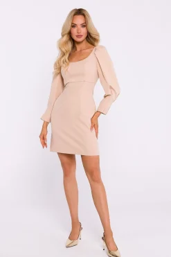 Robe de cocktail avec manches longues originales