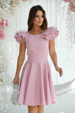 Robe de cocktail chic évasée courte