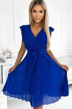 Robe de cocktail jupe plissée