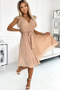 Robe de cocktail jupe plissée