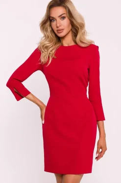 Robe de cocktail mini manches longues