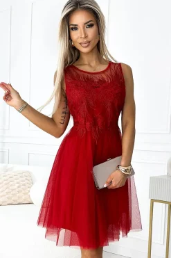 Robe de cocktail rouge