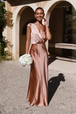 Robe demoiselle d'honneur chic longue