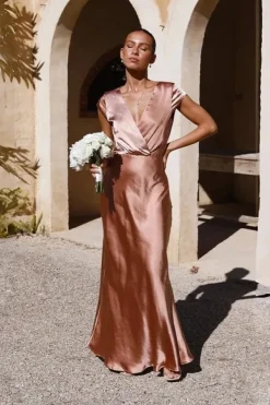 Robe demoiselle d'honneur chic longue