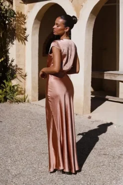 Robe demoiselle d'honneur chic longue