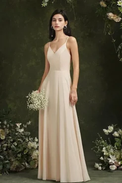 Robe demoiselle d'honneur chic dos dentelle