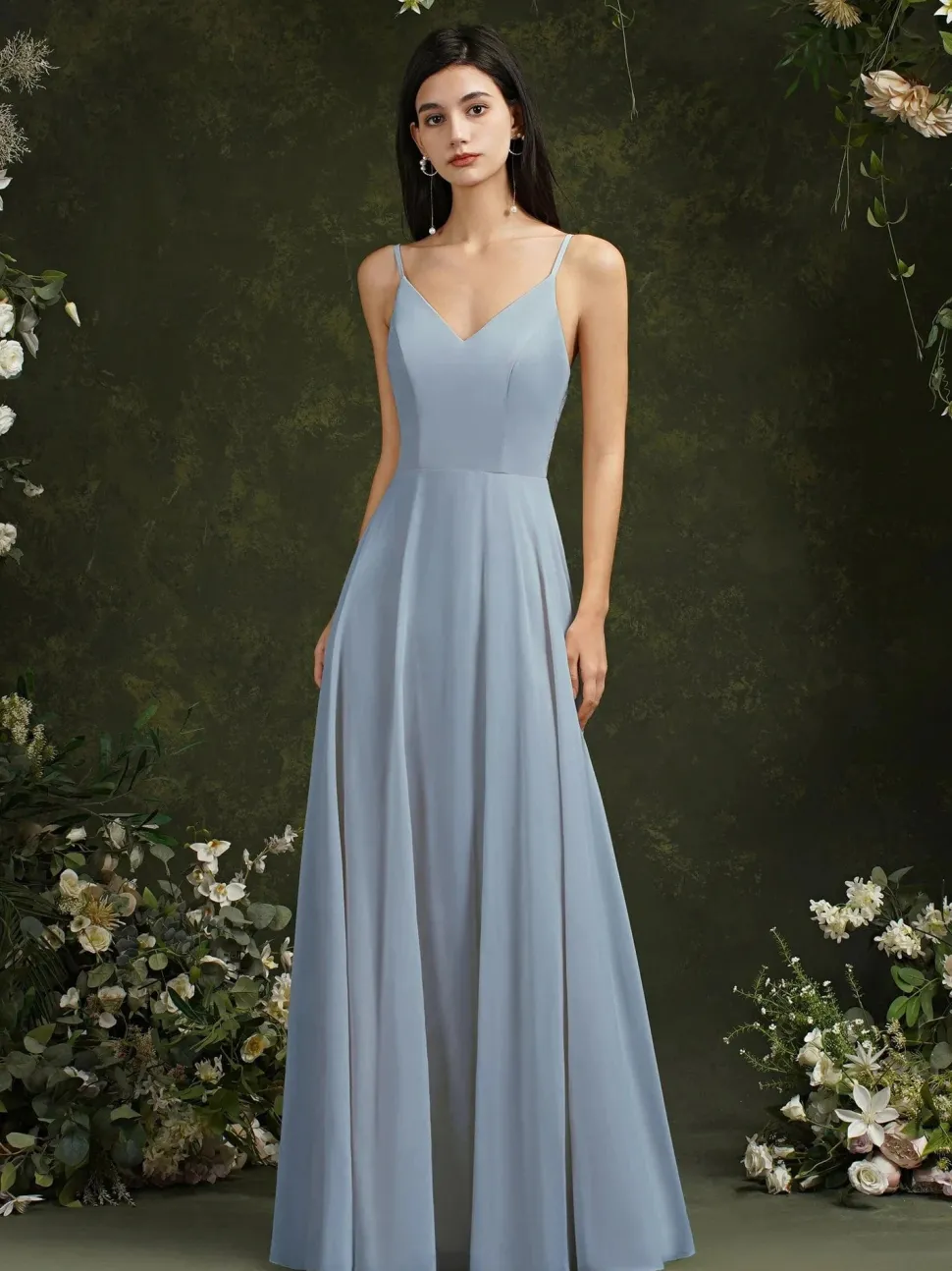 Robe demoiselle d'honneur chic dos dentelle