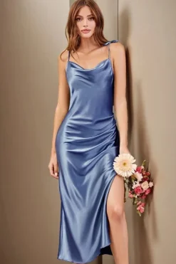 Robe demoiselle d'honneur chic midi