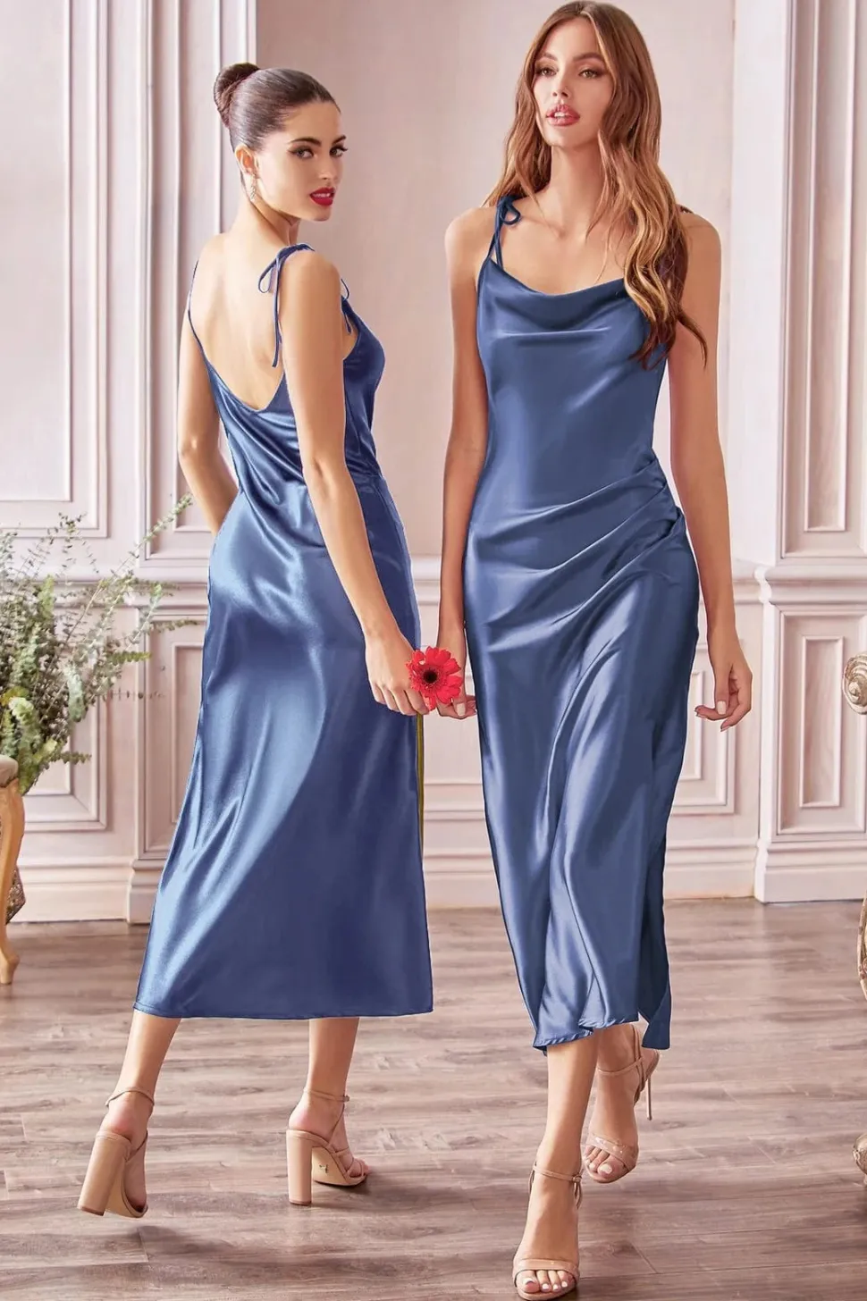 Robe demoiselle d'honneur chic midi