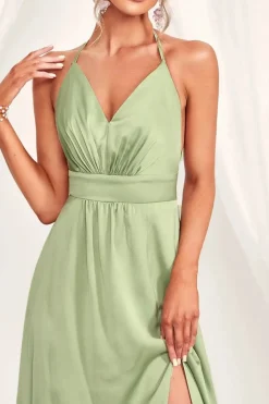 Robe demoiselle d'honneur couleur menthe