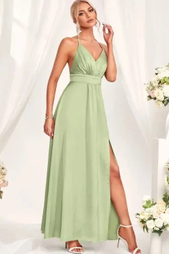 Robe demoiselle d'honneur couleur menthe