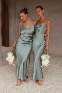 Robe demoiselle d'honneur en satin